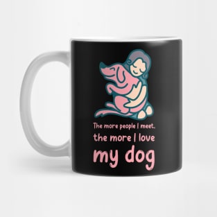 I love my dog dark theme Mug